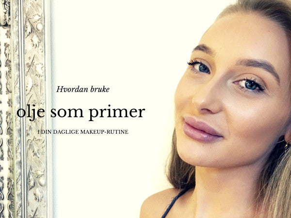 Bilde av Katrine med sminke og primer