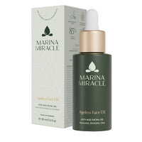 Marina Miracle Ageless Face Oil er en ansiktsolje moden og tørr hud som gir dypt pleie og næring til huden igjennom hele dagen.
