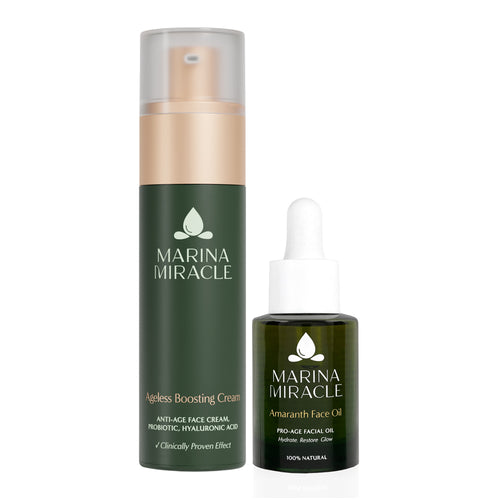 Ageless Boosting Cream &amp; Amaranth Face Oil - Dokumentert anti age