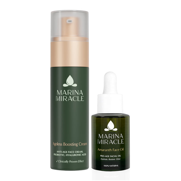 Ageless Boosting Cream &amp; Amaranth Face Oil - Dokumentert anti age